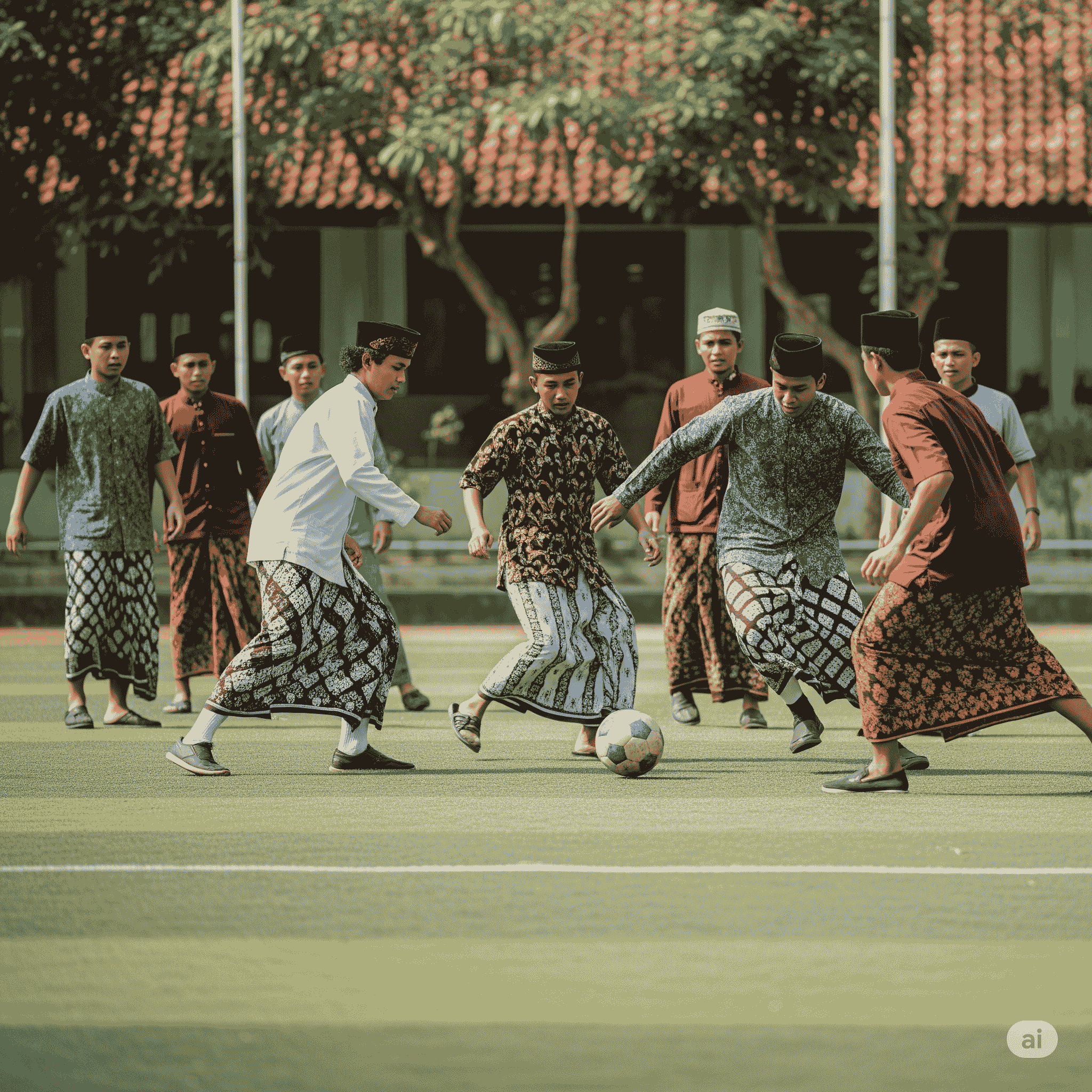 Gairah Sepak Bola di Jantung Pesantren